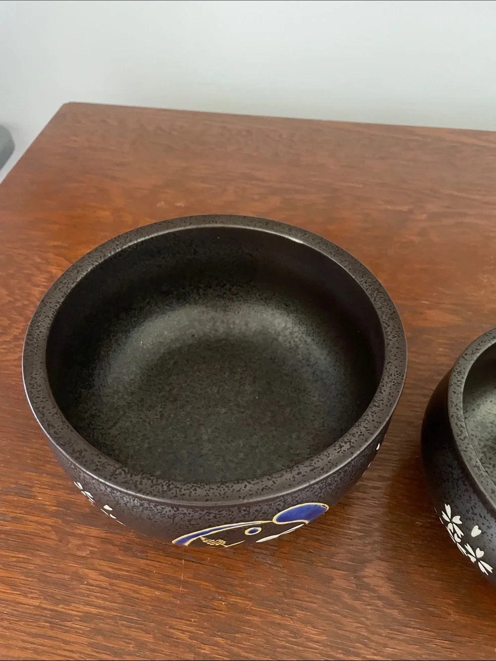 Japanese kutani ware matcha bowls